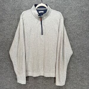 Collars & Co. Sweater Mens 2XL Gray 1/4 Zip Cotton Modal Soft Comfort Casual